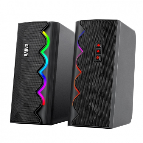 Marvo Speaker SG-269, 2.0, 6W, Bluetooth 5.0, Black [2]