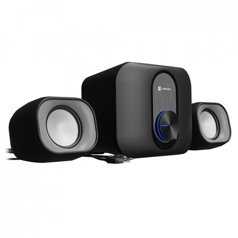 Audio - Natec Speaker PUG, 2.1, 11W, USB and 3.5mm, Black