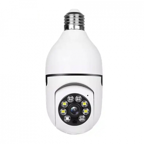 Casa si Gradina - Bulb E27 Wi-Fi Smart Camera 2MP 1080P, White