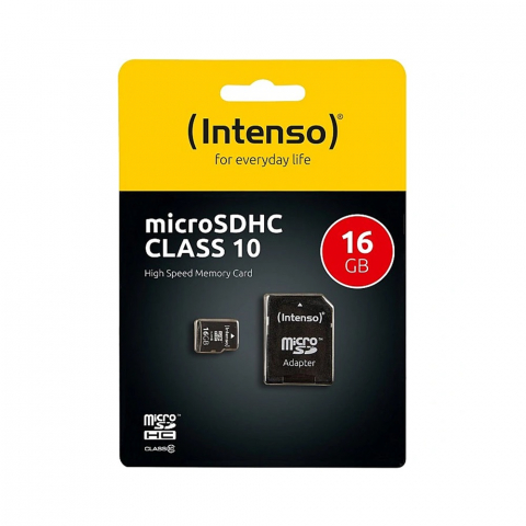 Desktop PC - Intenso® MICRO Secure Digital Cards, 16 GB + SD Adapter, Class 10