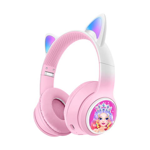 Accesorii Telefoane - Musen Wireless Kids Headphones on ear AKZ-Z66 (Princess), Pink