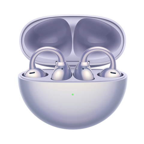 Telefoane - Casti fara fir Huawei Open-Ear FreeClip TWS Ceramic, Violet