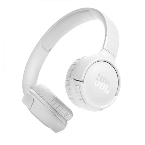 Accesorii Telefoane - Casti fara fir JBL On-Ear with MIC Bluetooth Tune 520BT, Alb