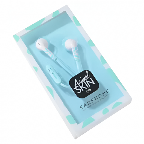 Accesorii Telefoane - Keeka Earphones 3.5mm Q30, Blue