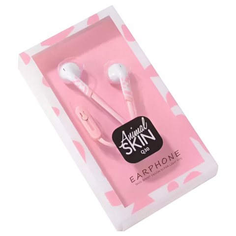 Accesorii Telefoane - Keeka Earphones 3.5mm Q30, Pink