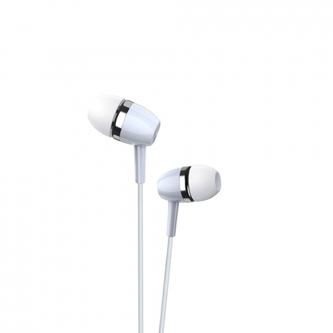 Telefoane - Ksiga Earphone with Mic 3.5mm KSC-659 Jiaxuan, White