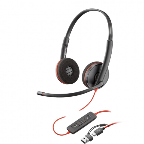 Telefoane - Plantronics Blackwire C3220 Headset USB-A, Black