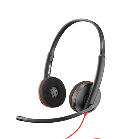 Telefoane - Plantronics Blackwire C3220 Headset USB-C, Black