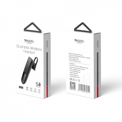 Cască Yesido Wireless Headset YB06, Black [2]