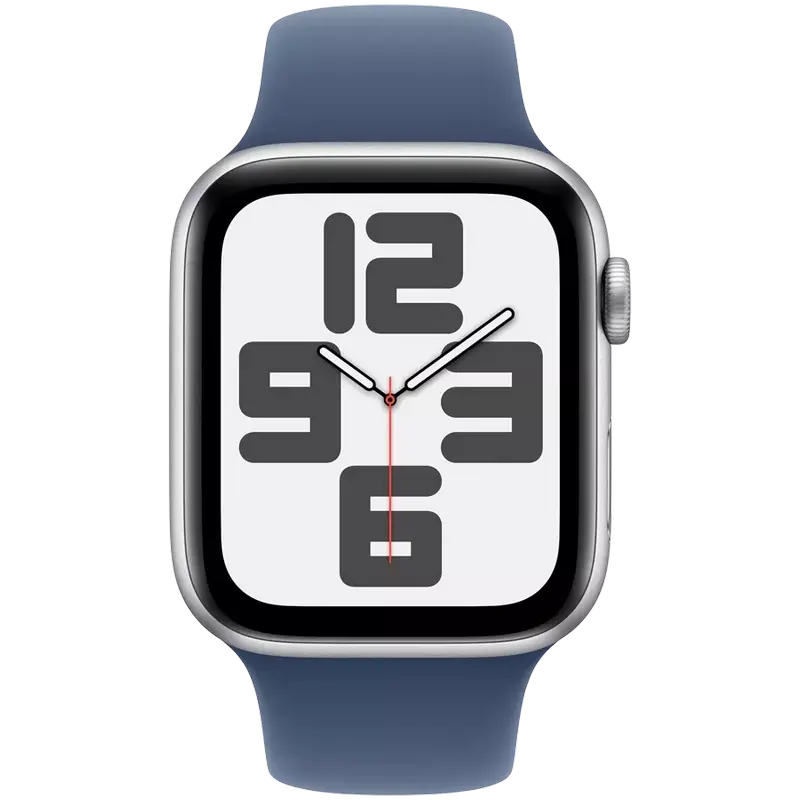 Ceas Apple Watch SE 2 40mm Silver Aluminum Case with Denim Sport Band - S/M, MXEC3 GPS [2]