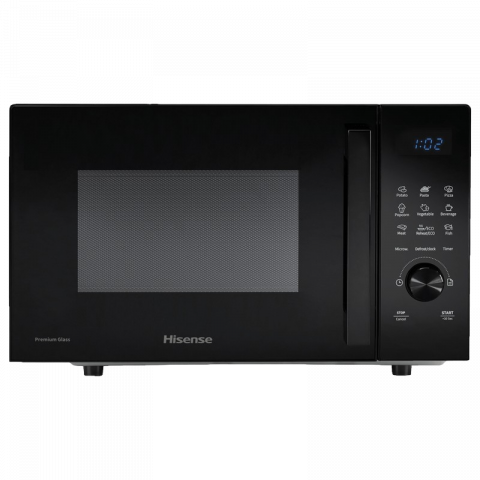 Cuptoare cu microunde - Cuptor cu microunde Hisense H23MOBSD1H, 23L, 800W, Silver