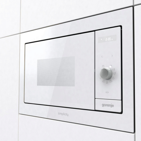 Встраиваемая микроволновая печь Gorenje BM235G1SYW, 23Л, Гриль, Белая [8]