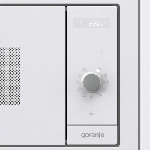 Встраиваемая микроволновая печь Gorenje BM235G1SYW, 23Л, Гриль, Белая [5]
