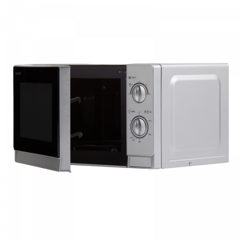 Cuptor cu microunde Sharp R20DS, 20L, 800W, Silver [1]
