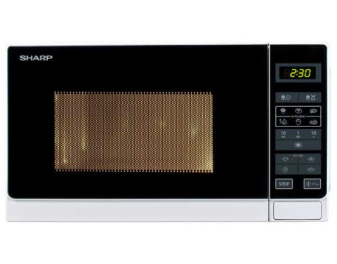Cuptor cu microunde Sharp R242WW, 20L, 800W, Alb [1]