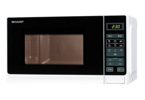 Cuptor cu microunde Sharp R242WW, 20L, 800W, Alb [4]