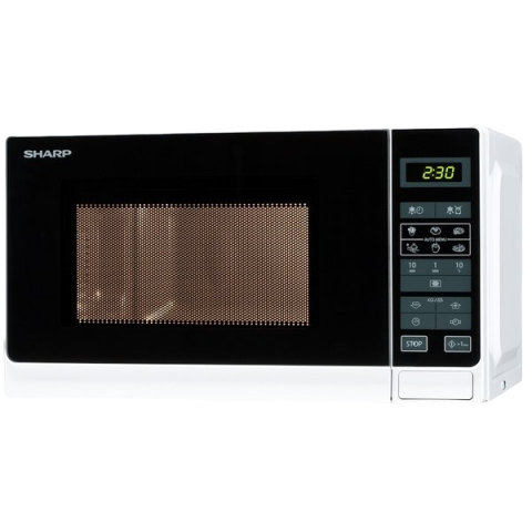 Cuptor cu microunde Sharp R242WW, 20L, 800W, Alb [6]