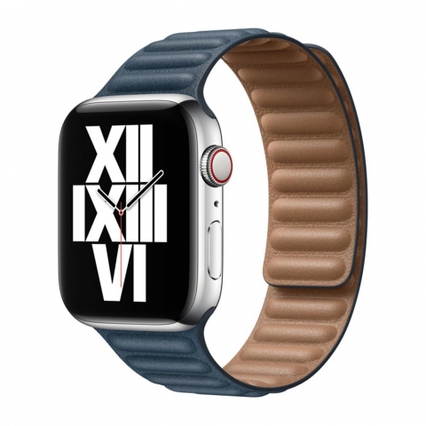 Gadgeturi - Leather Apple Watch Strap 38/40/41mm M/L Blue