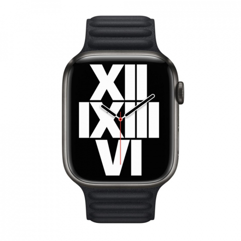 Кожаный ремешок для Apple Watch 38/40/41 мм M/L Черный [1]