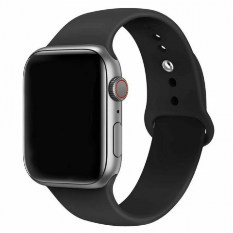Gadgeturi - Silicon Apple Watch Strap 38/40/41mm M/L Black