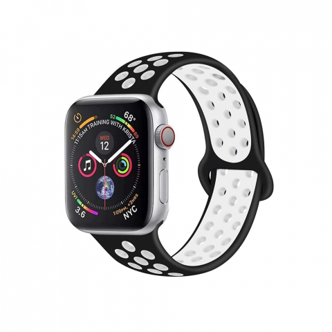 Electronice - Sport Apple Watch Strap Silica Gel 38/40/41mm White Black
