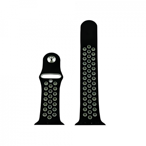 Electronice - Sport Apple Watch Strap Silica Gel 38/40/41mm M/L Gray Black