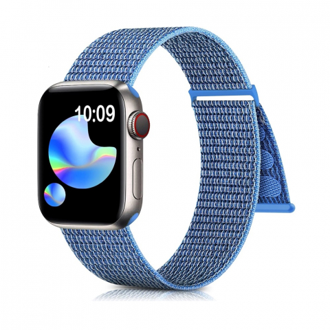 Cureluse - Apple Watch Nylon Loop Strap 42/44/45mm Light Blue