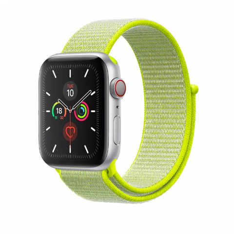 Cureluse - Apple Watch Nylon Loop Strap 42/44/45mm Neon Green