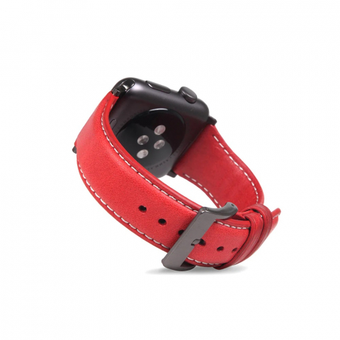 VPG Leader Series Real Leather iWatch Strap 38/40/41mm Red [1]