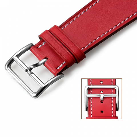 Gadgeturi - VPG Leader Series Real Leather iWatch Strap 38/40/41mm Red