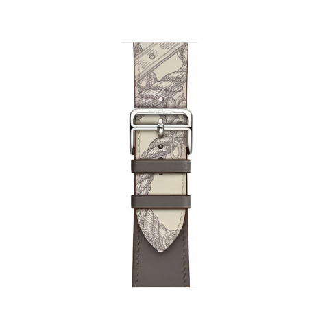 Gadgeturi - VPG Rhea Series Real Leather iWatch Strap 38/40/41mm Grey