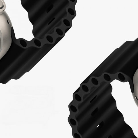 DUX DUCIS Strap Ocean Wave Version Apple Watch 42MM/44MM/45MM, Black [2]