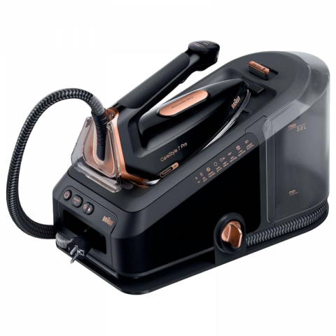 Aparate de călcat cu aburi - Fier de calcat cu aburi Braun IS 7286BK SS, 2700W