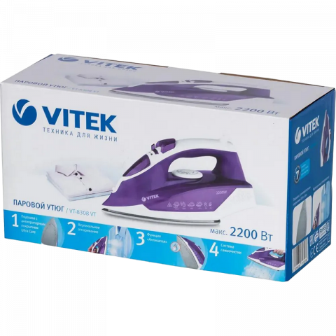 Утюг VITEK VT-8308 VT, 2200 Вт [9]