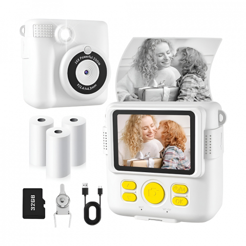 InstaCam Cow 32G 3 Рулон бумаги, черный/белый [1]