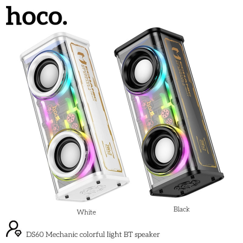 Audio - Hoco DS60 Mechanic colorful light BT speaker black