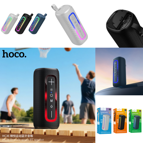 Hoco HC36 Brocade sports BT speaker black [4]