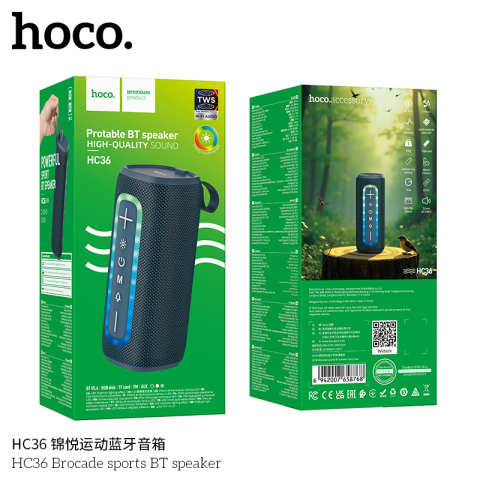Hoco HC36 Brocade sports BT speaker navy blue [3]