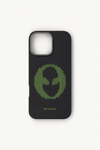 Чехол Pitaka для iPhone 15 pro max Aries Tactile Woven Alien [3]