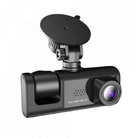 Video Recorder Car Dash Cam+Rear Camera 1080P DVR-F80, Black [2]