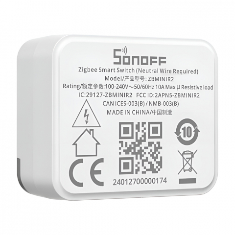 Sonoff Smart Switch MINI Extreme Zigbee (ZBMINIR2) (нулевой провод) [3]