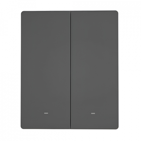 Sonoff Smart Wall Switch SwitchMan M5 2 Gang EU Wi-Fi, Dim Gray (M5-2C-86) (Neutral Wire) [1]