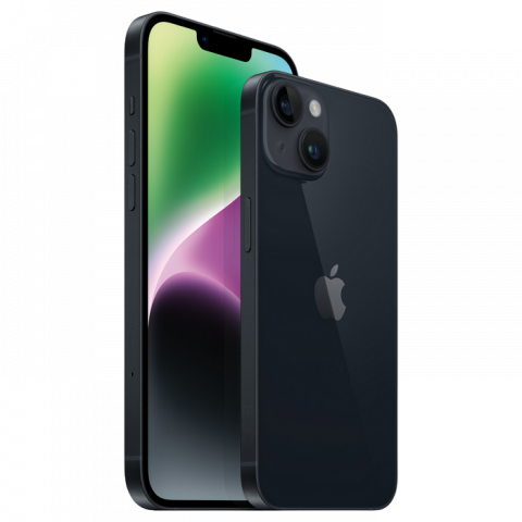 Телефон Apple iPhone 14, 128GB Midnight MD Diagonala ecranului: 6,1 ", Rezolutia ecranului: 2532x1170, Max. Rezoluția camerei: 12 MP, Cameră frontală: 12 MP, Capacitate acumulator: 3279 mAh, Chipset: Apple A15 Bionic, Platformă software: iOS, Grad de protecție: IP68 rezistent la praf/apă, [11]