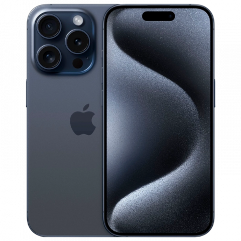 Telefon Apple iPhone 15 Pro, 1TB Blue Titanium MD Diagonala ecranului: 6,1 ", Rezolutia ecranului: 2556x1179, Max. Rezoluția camerei: 48 MP, Cameră frontală: 12 MP, Chipset: Apple A17 Pro (3 nm), Platformă software: iOS, Grad de protecție: IP68 rezistent la praf/apă, [7]