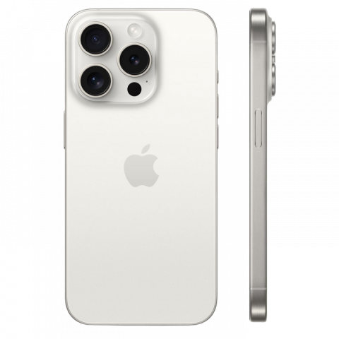Telefon Apple iPhone 15 Pro, 512GB White Titanium MD Diagonala ecranului: 6,1 ", Rezolutia ecranului: 2556x1179, Max. Rezoluția camerei: 48 MP, Cameră frontală: 12 MP, Chipset: Apple A17 Pro (3 nm), Platformă software: iOS, Grad de protecție: IP68 rezistent la praf/apă, [8]