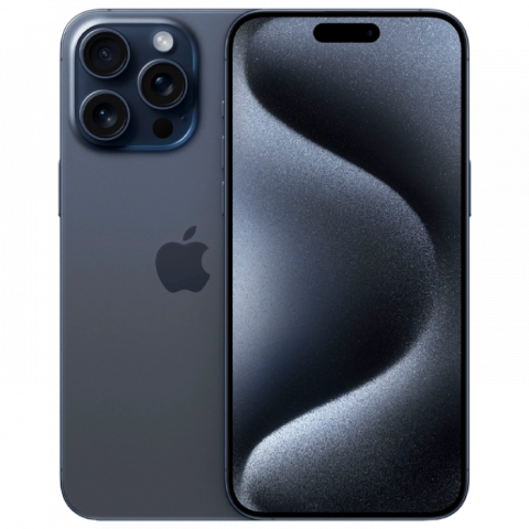 Telefon Apple iPhone 15 Pro Max, 512GB Blue Titanium MD Diagonala ecranului: 6,7 ", Rezolutia ecranului: 2796x1290, Max. Rezoluția camerei: 48 MP, Cameră frontală: 12 MP, Chipset: Apple A17 Pro (3 nm), Platformă software: iOS, Grad de protecție: IP68 rezistent la praf/apă, [7]