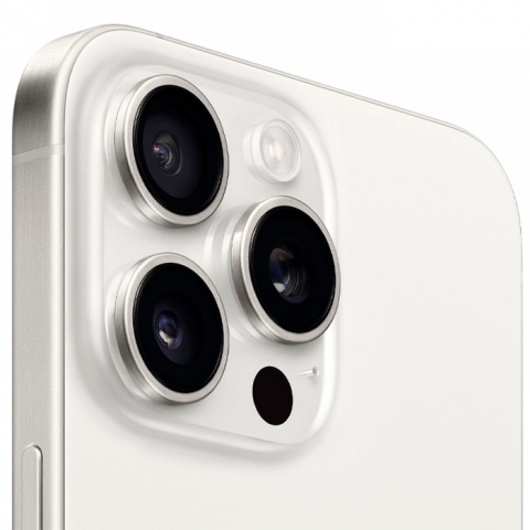 Telefon Apple iPhone 15 Pro Max, 512GB White Titanium MD Diagonala ecranului: 6,7 ", Rezolutia ecranului: 2796x1290, Max. Rezoluția camerei: 48 MP, Cameră frontală: 12 MP, Chipset: Apple A17 Pro (3 nm), Platformă software: iOS, Grad de protecție: IP68 rezistent la praf/apă, [5]