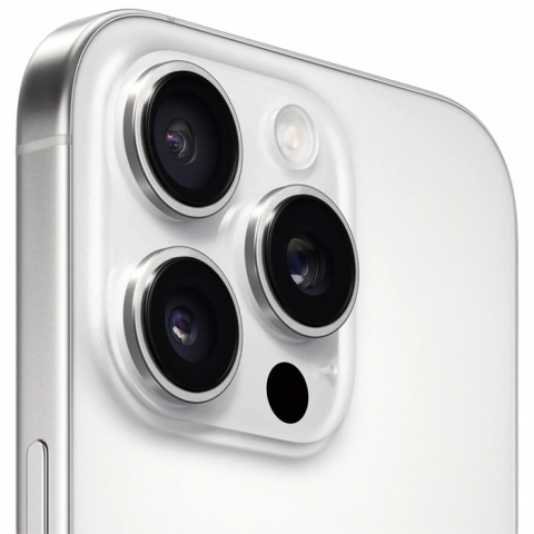 Telefon Apple iPhone 16 Pro, 1TB White Titanium MD Diagonala ecranului: 6,3 ", Rezolutia ecranului: 1206 x 2622, Max. Rezoluția camerei: 48 MP, Cameră frontală: 12 MP, Chipset: Apple A18 Pro (3 nm), Platformă software: iOS, Grad de protecție: IP68 rezistent la praf/apă, [2]