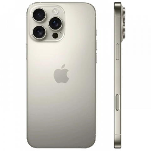 Telefon Apple iPhone 16 Pro Max 1TB Natural Titanium MD Diagonala ecranului: 6,9 ", Rezolutia ecranului: 1320 x 2868, Max. Rezoluția camerei: 48 MP, Cameră frontală: 12 MP, Chipset: Apple A18 (3 nm), Platformă software: iOS, Grad de protecție: IP67 rezistent la praf/apă, [2]
