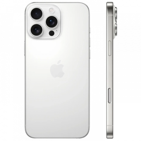 Telefon Apple iPhone 16 Pro Max 1TB White Titanium MD Diagonala ecranului: 6,9 ", Rezolutia ecranului: 1320 x 2868, Max. Rezoluția camerei: 48 MP, Cameră frontală: 12 MP, Chipset: Apple A18 (3 nm), Platformă software: iOS, Grad de protecție: IP67 rezistent la praf/apă, [0]